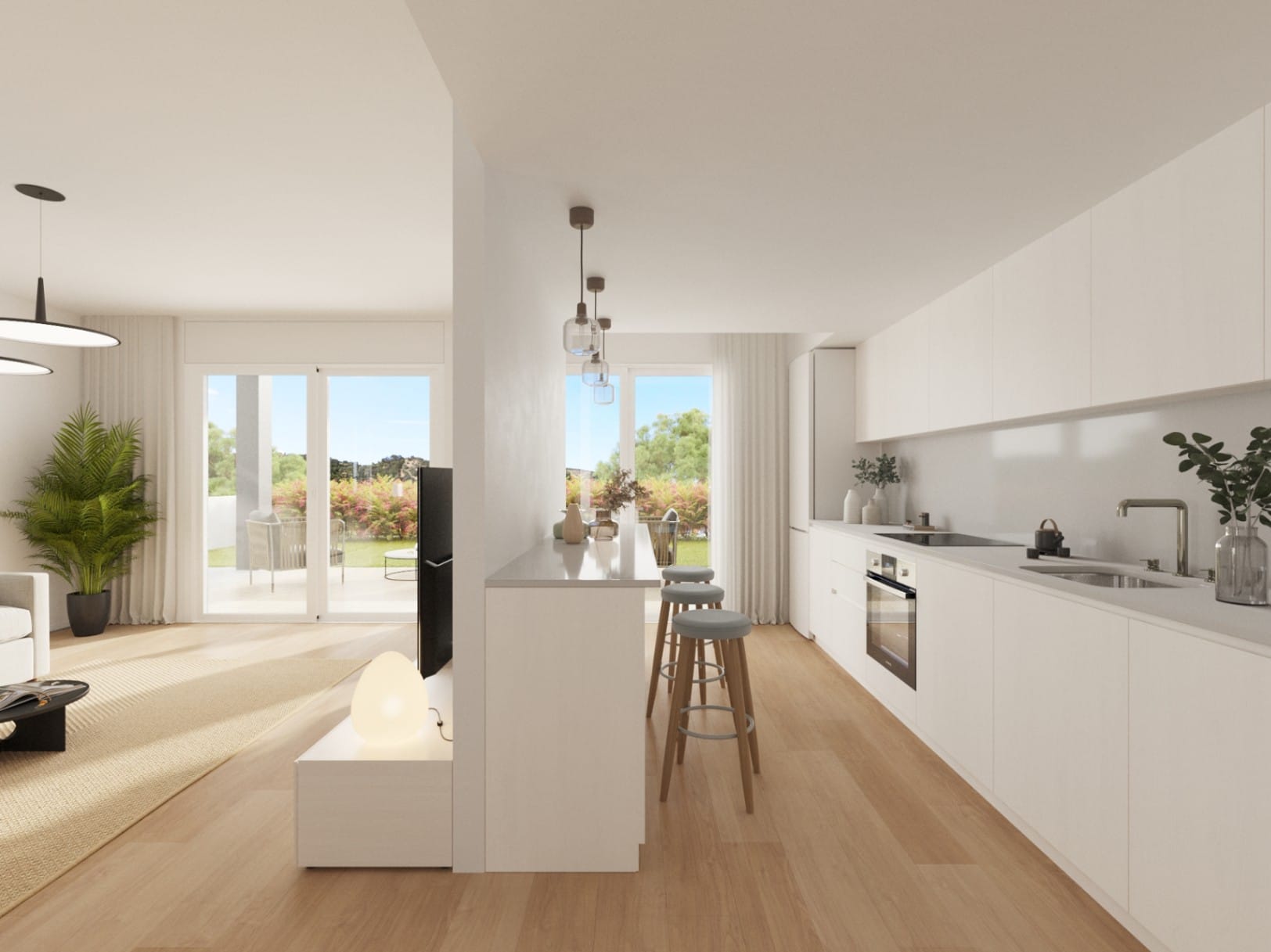 Finestrat: Halfvrijstaande nieuwbouw woningen met zeezicht