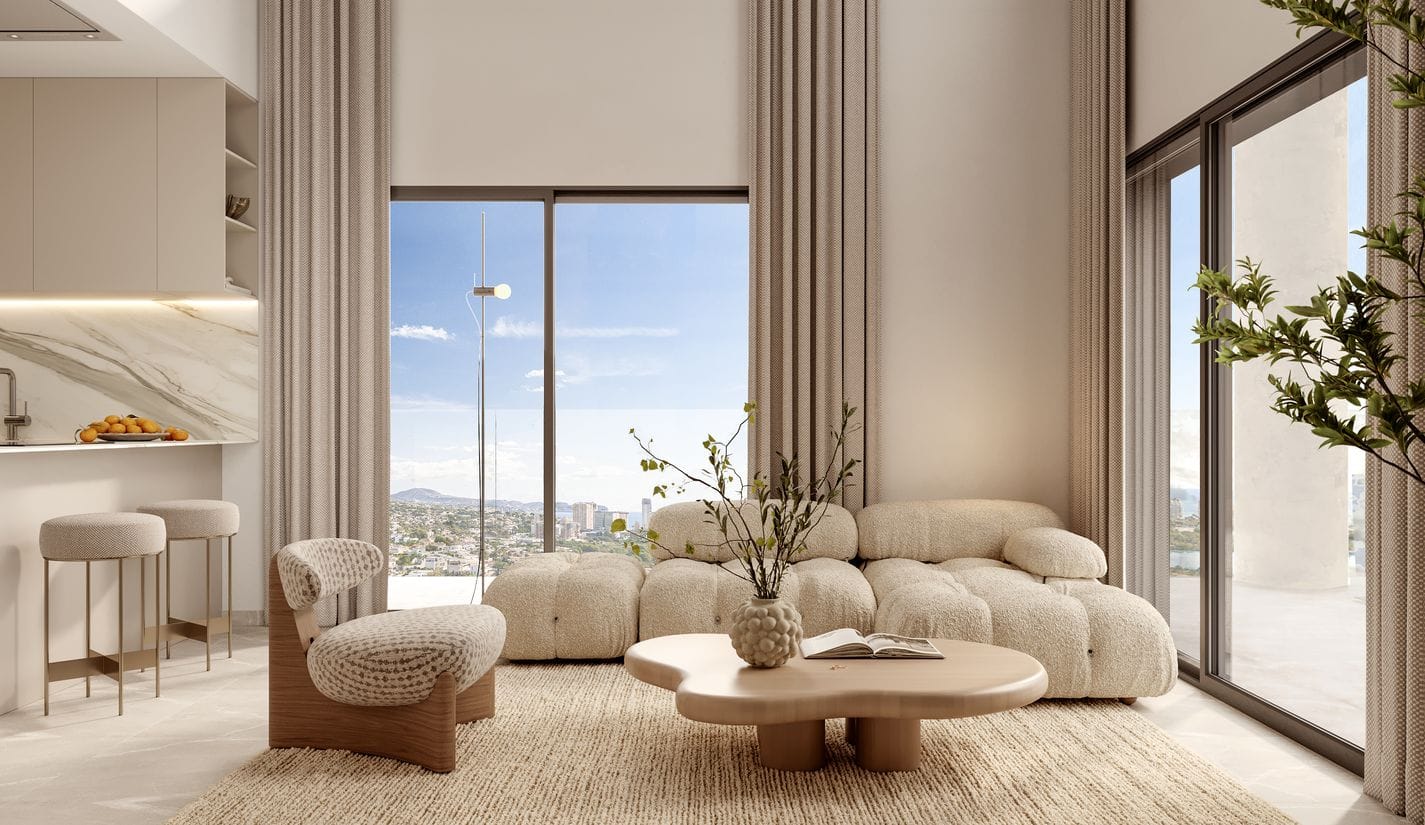 Calpe: Elegant en luxueus nieuwbouw penthouse met open zeezicht
