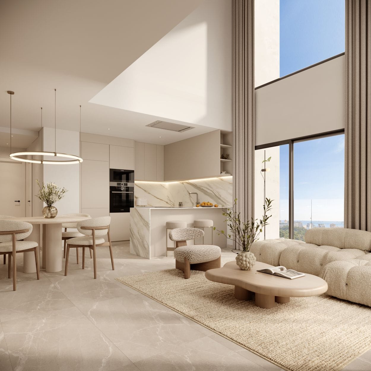 Calpe: Elegant en luxueus nieuwbouw penthouse met open zeezicht