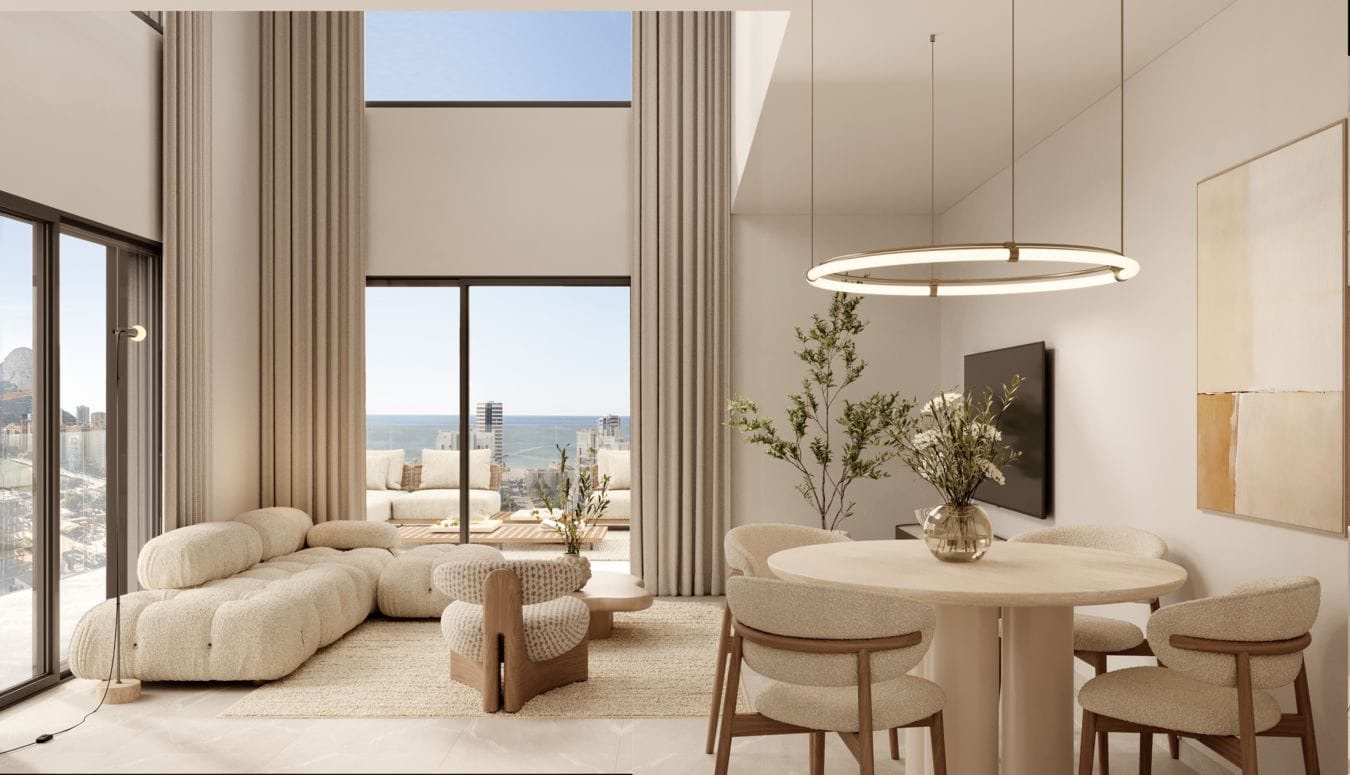 Calpe: Elegant en luxueus nieuwbouw penthouse met open zeezicht