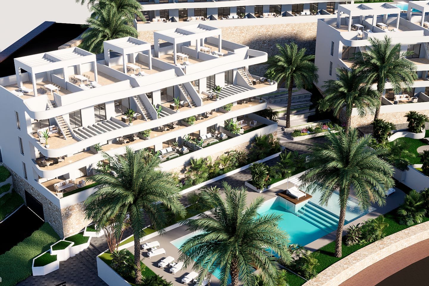 Finestrat: Nieuwbouw penthouse aan de golf