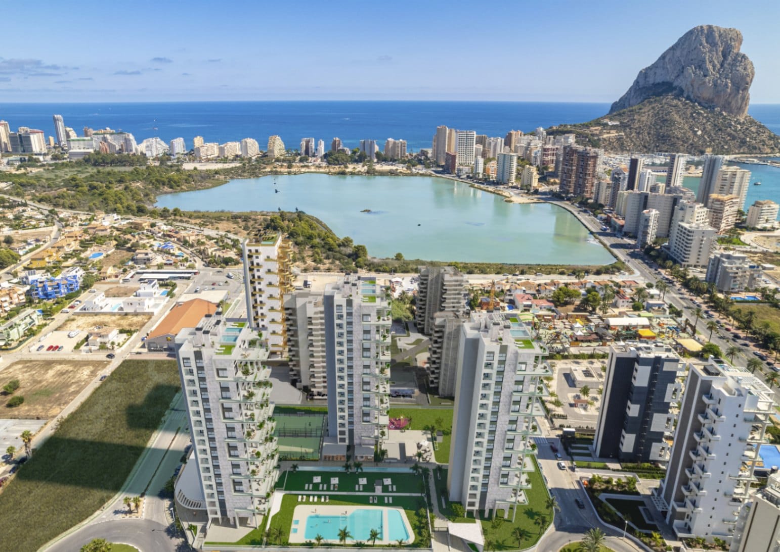 Calpe: Elegant en luxueus nieuwbouw penthouse met open zeezicht