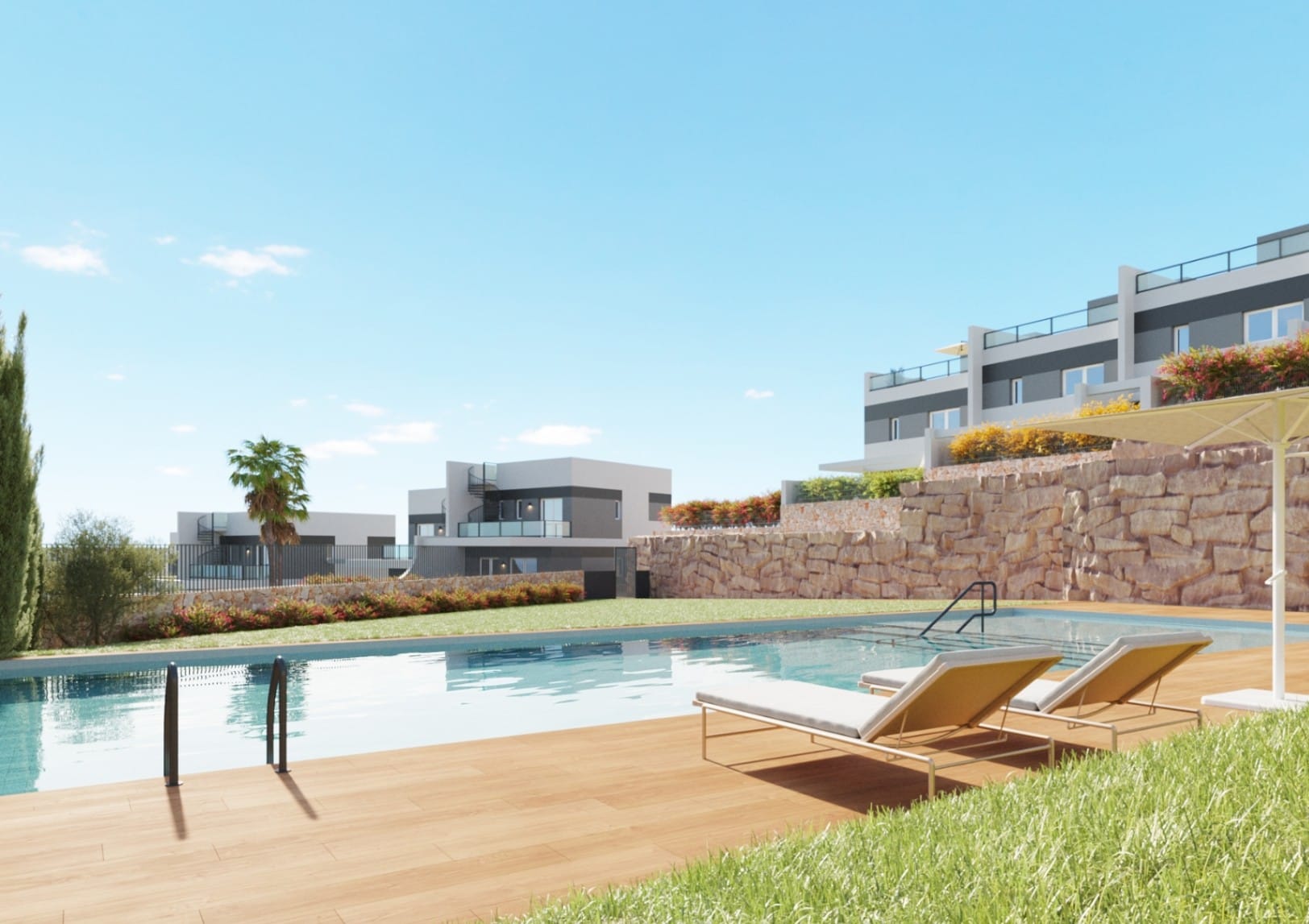 Finestrat: Halfvrijstaande nieuwbouw woningen met zeezicht