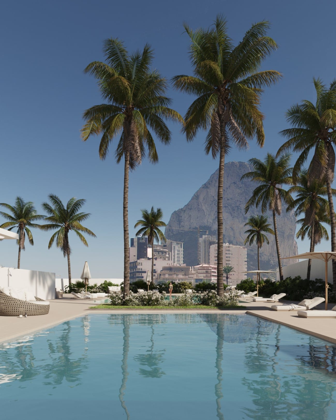 Calpe: Modern nieuwbouw appartement met 3 slaapkamers op wandelafstand van de zee