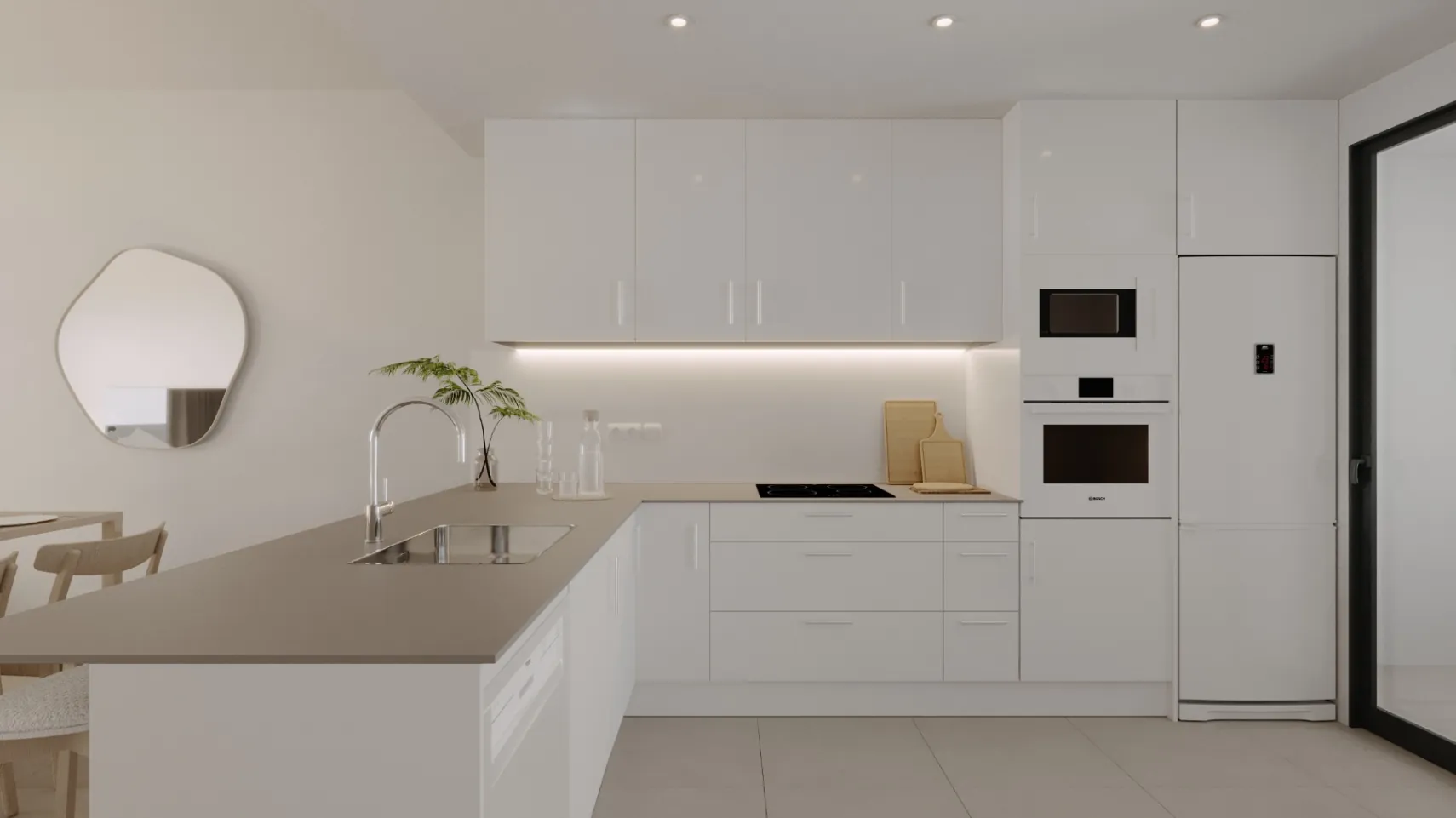 La Nucia: Hoekappartement met tuin