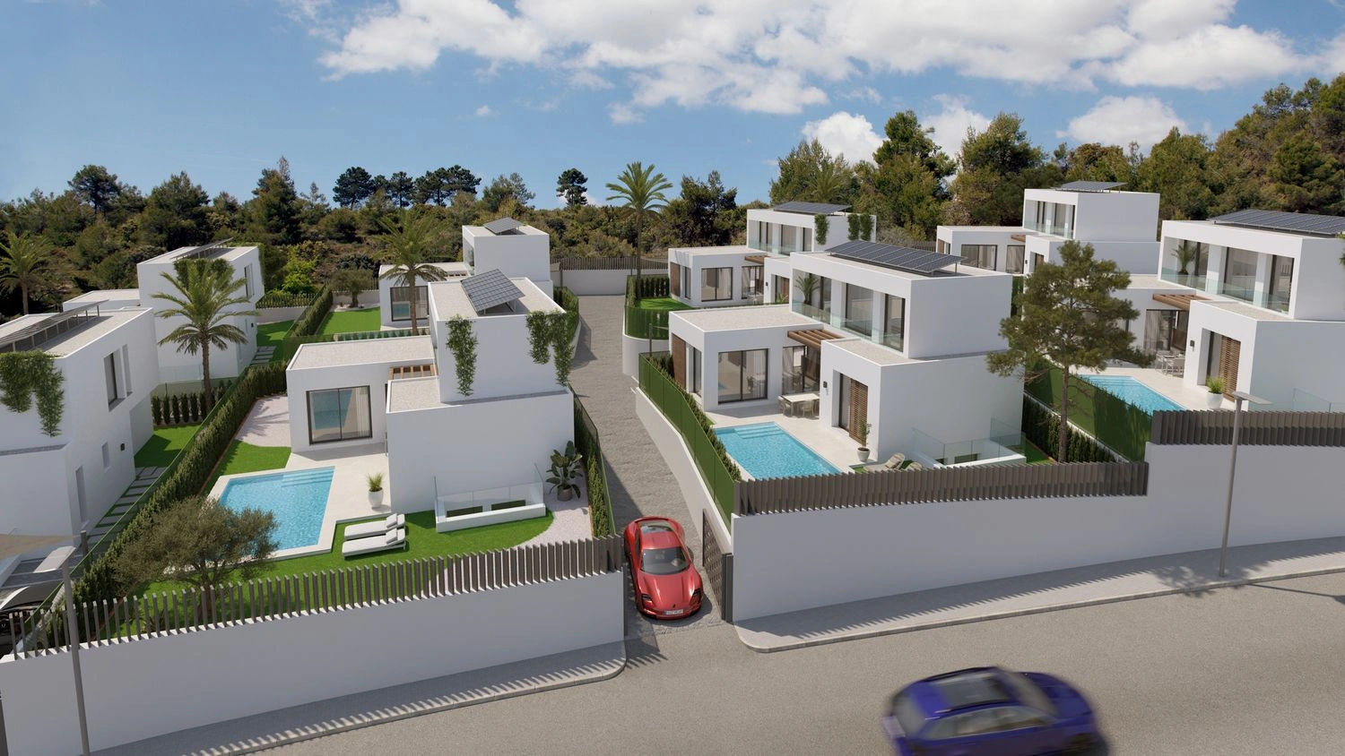 Alfaz del Pí: Nieuwbouw villa in privé urbanisatie