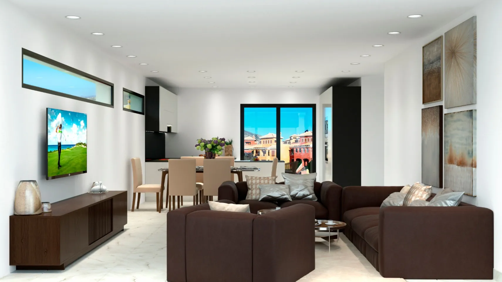 Finestrat: Prachtige nieuwbouw villa met een open zicht
