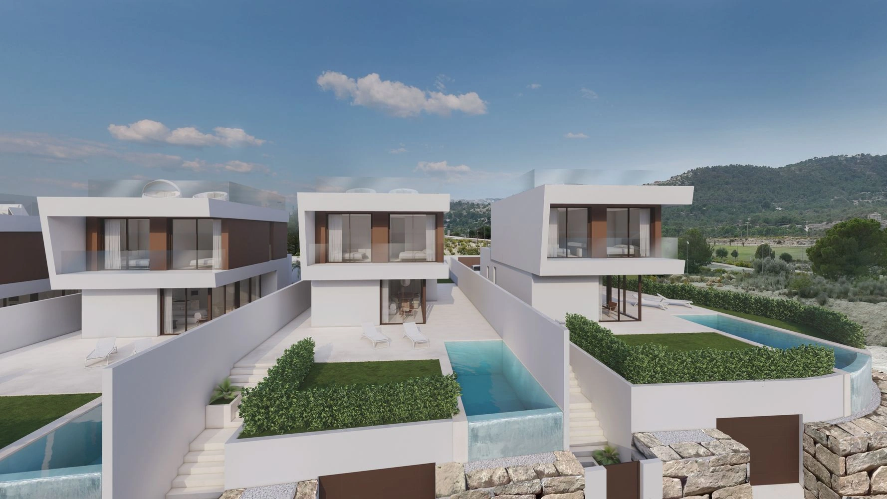 Finestrat: Nieuwbouw luxe villa's aan de golf