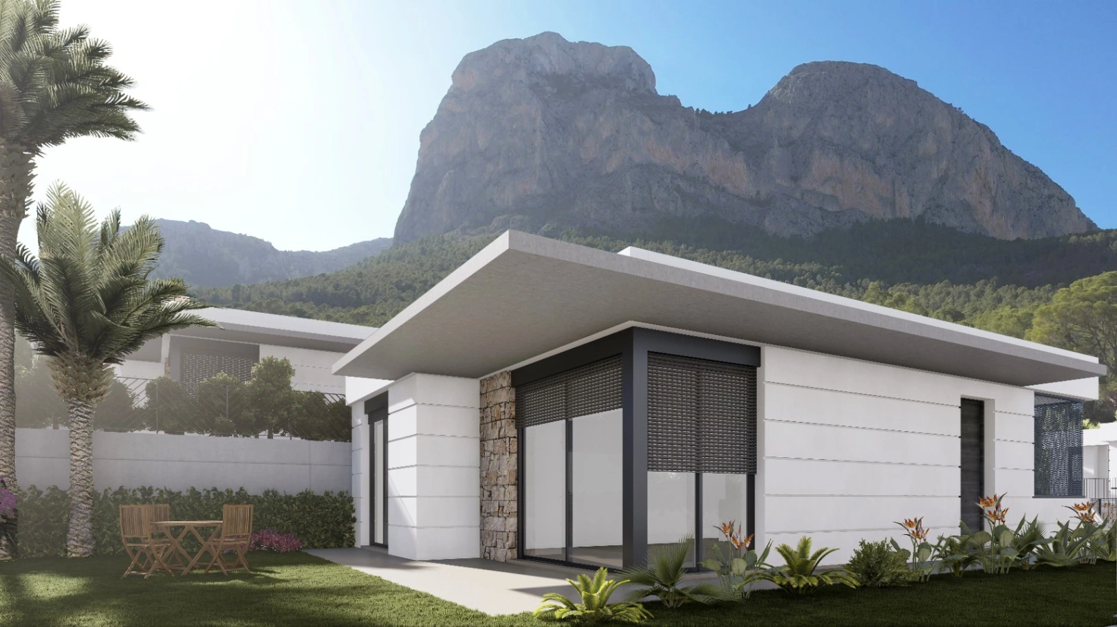 Polop: Nieuwbouw villa's met prachtig panoramisch zicht