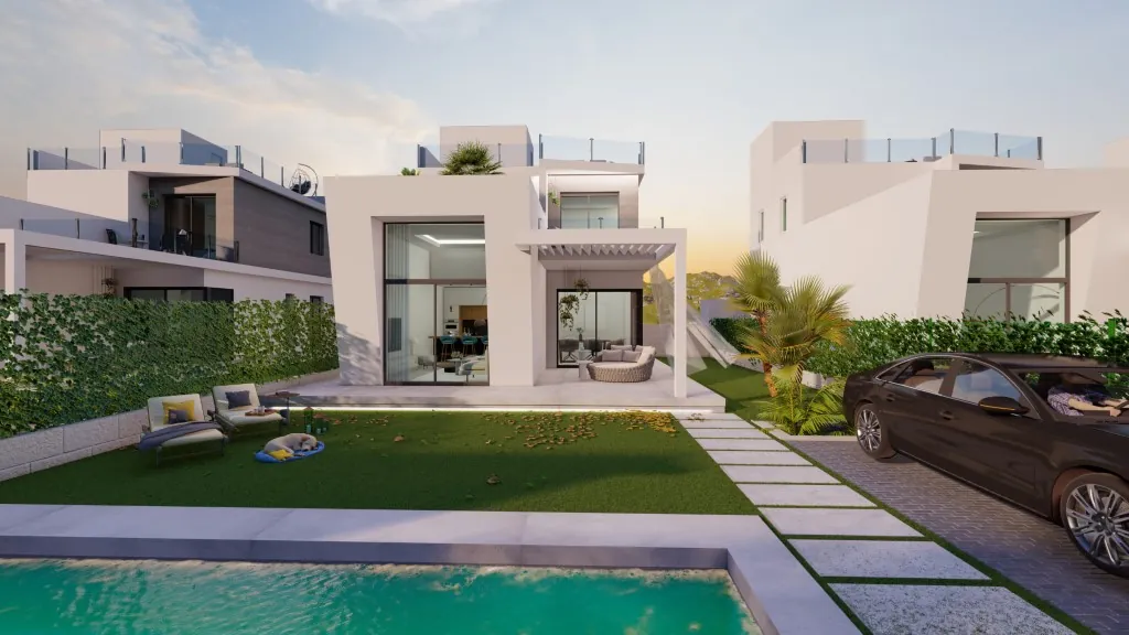 Finestrat: Luxueuze nieuwbouw villa met een open zicht