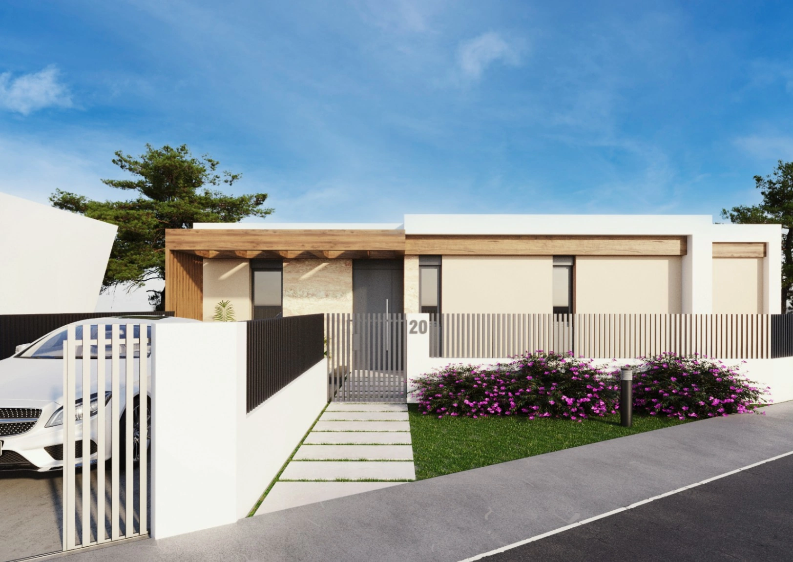 Polop: Prachtige nieuwbouw villa met fenomenaal panoramisch zicht