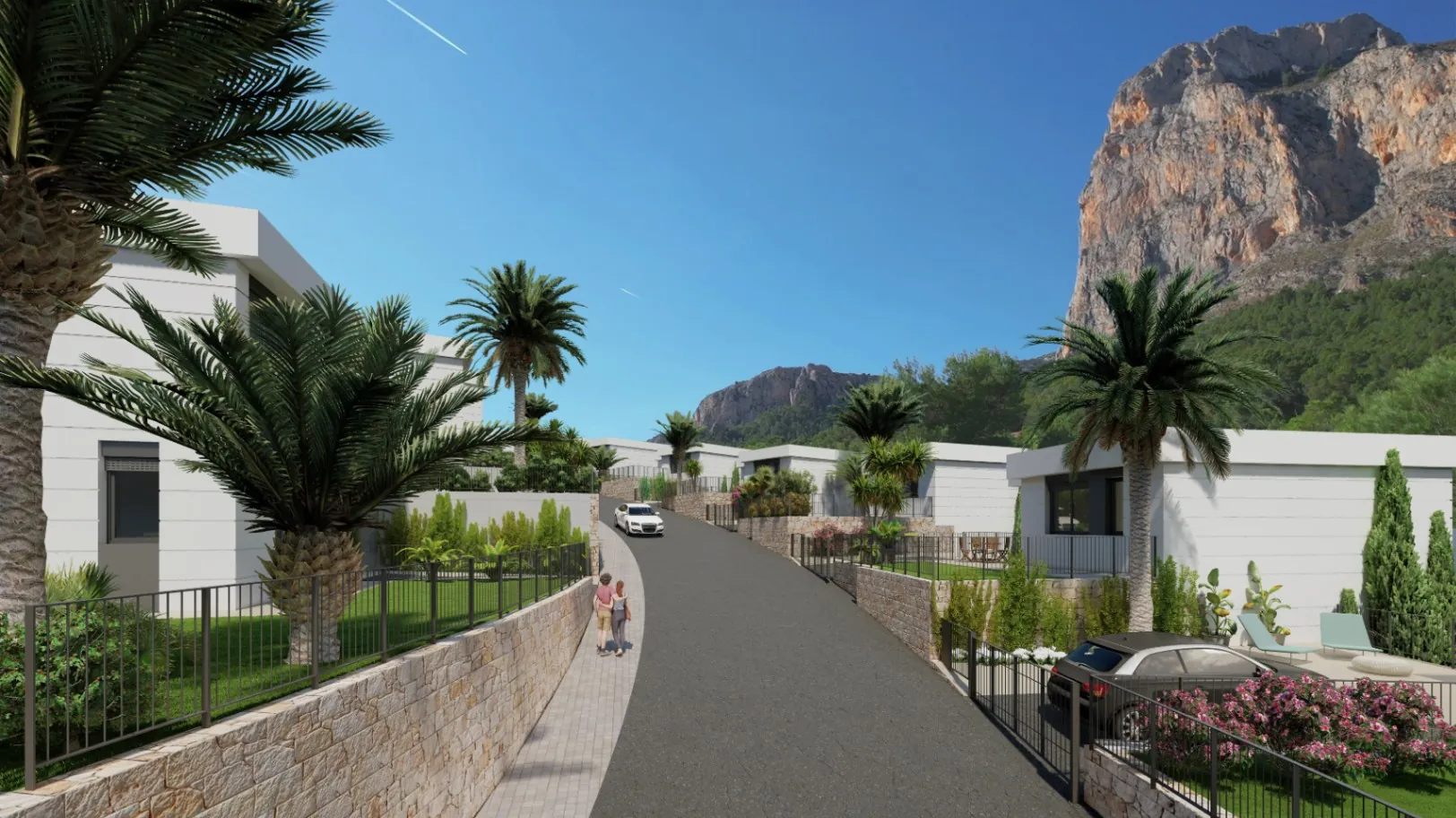 Polop: Nieuwbouw villa's met prachtig panoramisch zicht