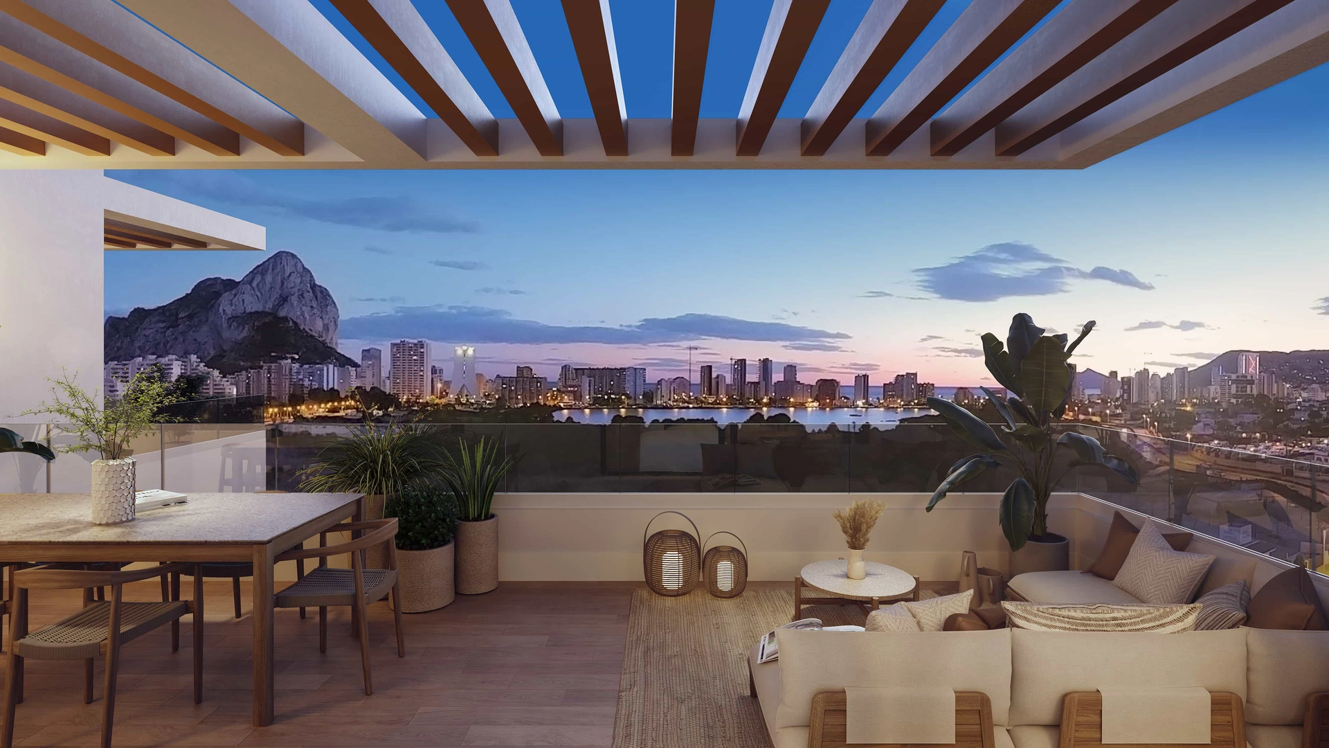 Calpe: Moderne penthouse op slechts een paar minuten van het strand