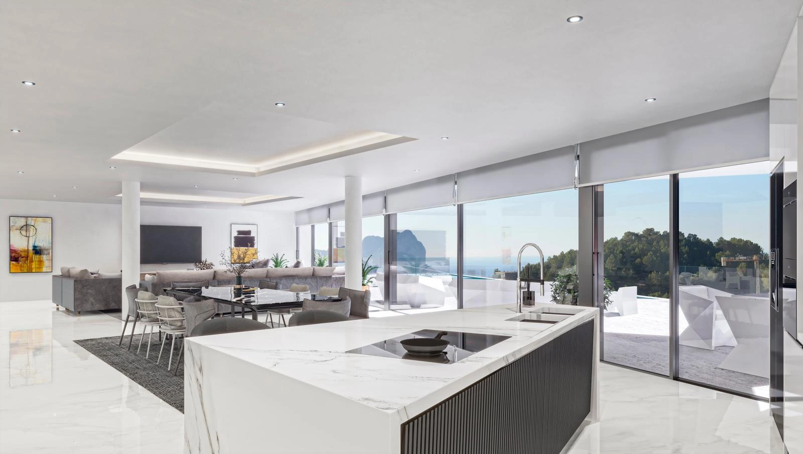 Benissa Costa: Exclusieve nieuwbouwvilla — modern design met panoramisch vrij uitzicht