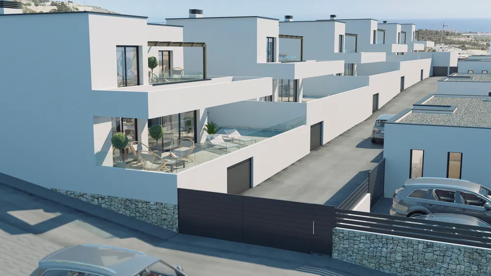 Finestrat: Project met 10 moderne designvilla's