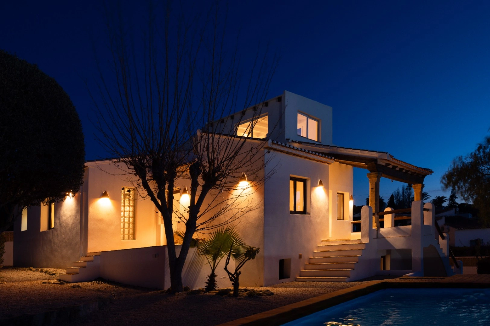 Charmante villa in Ibiza-stijl in Toscal, Javea