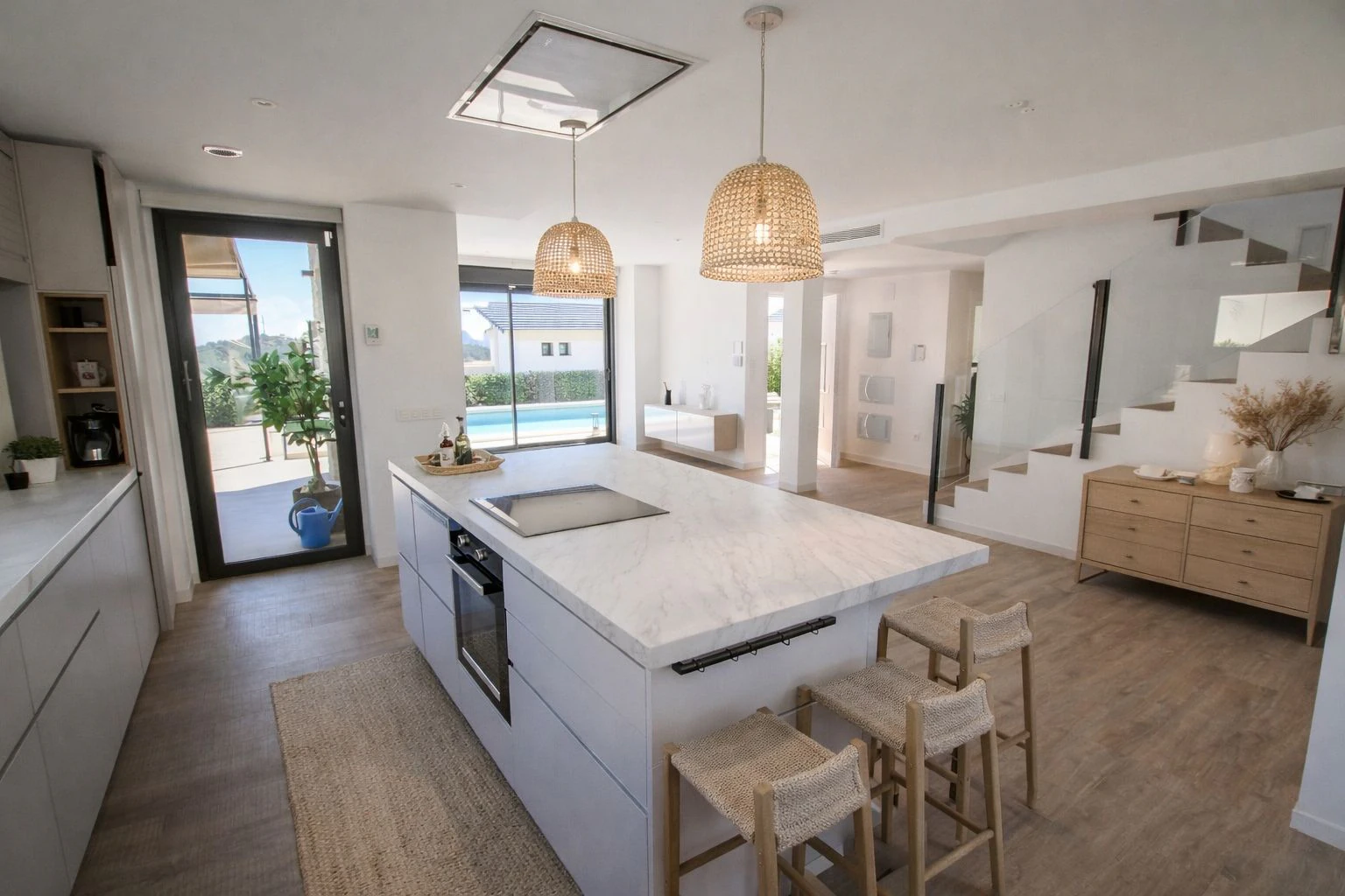 Polop: Moderne villa met panoramisch zicht