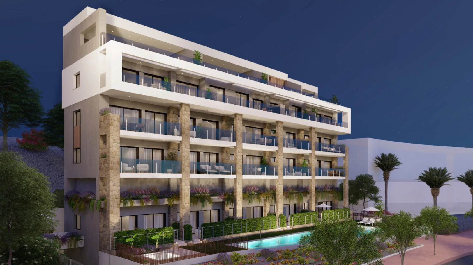 Villajoyosa: Modern nieuwbouwappartement op de 1ste lijn