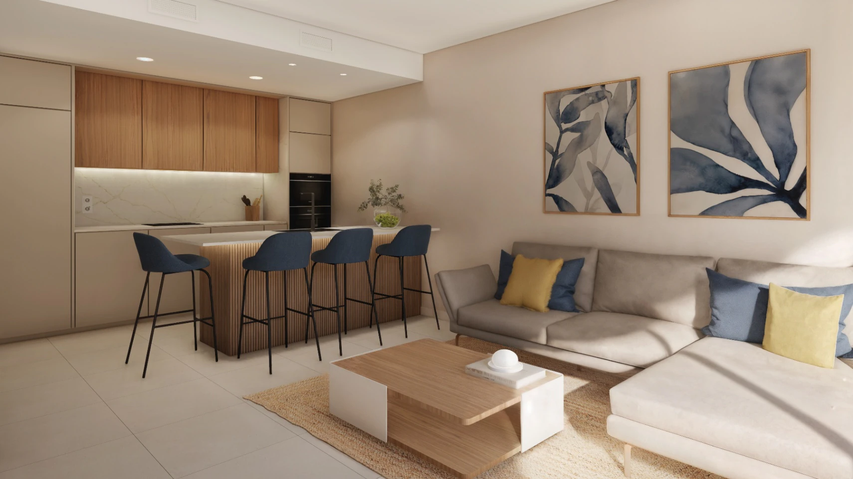 Villajoyosa: Modern nieuwbouwappartement op de 1ste lijn