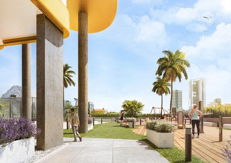 Calpe: Appartement met zeezicht in een prestigieus complex