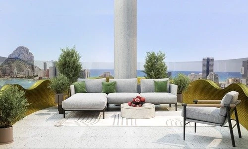 Calpe: Appartement met zeezicht in een prestigieus complex