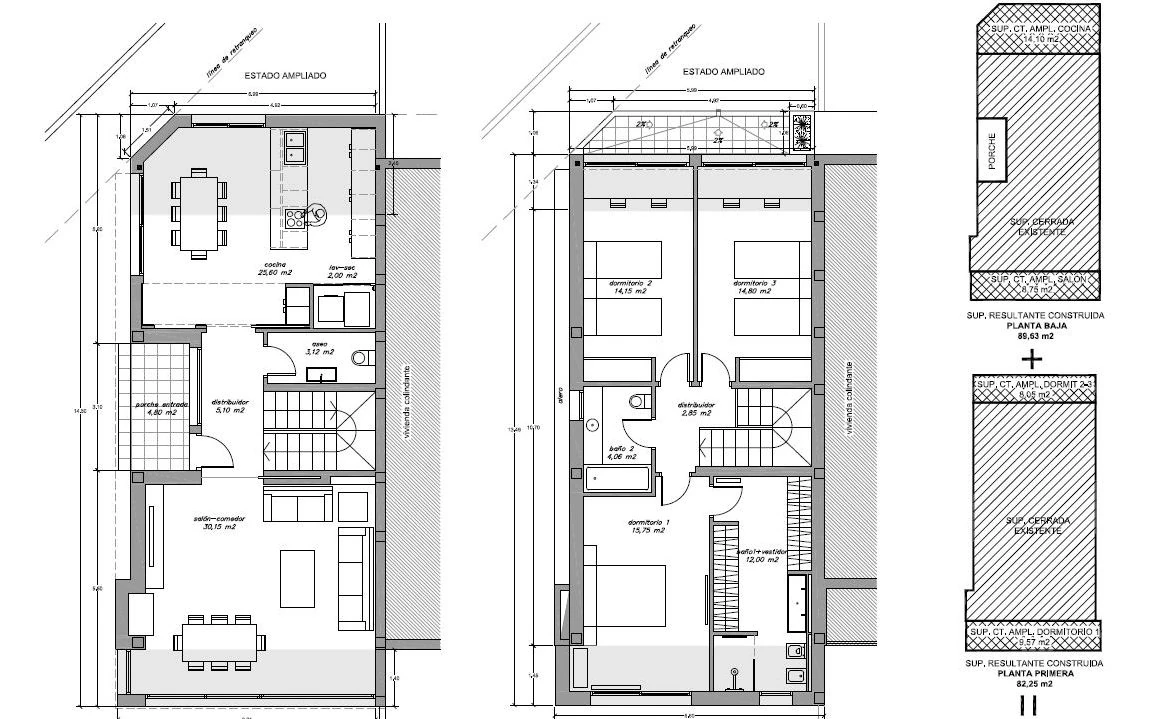 Villa moderne de deux habitations avec piscine, à deux pas de tous les services.