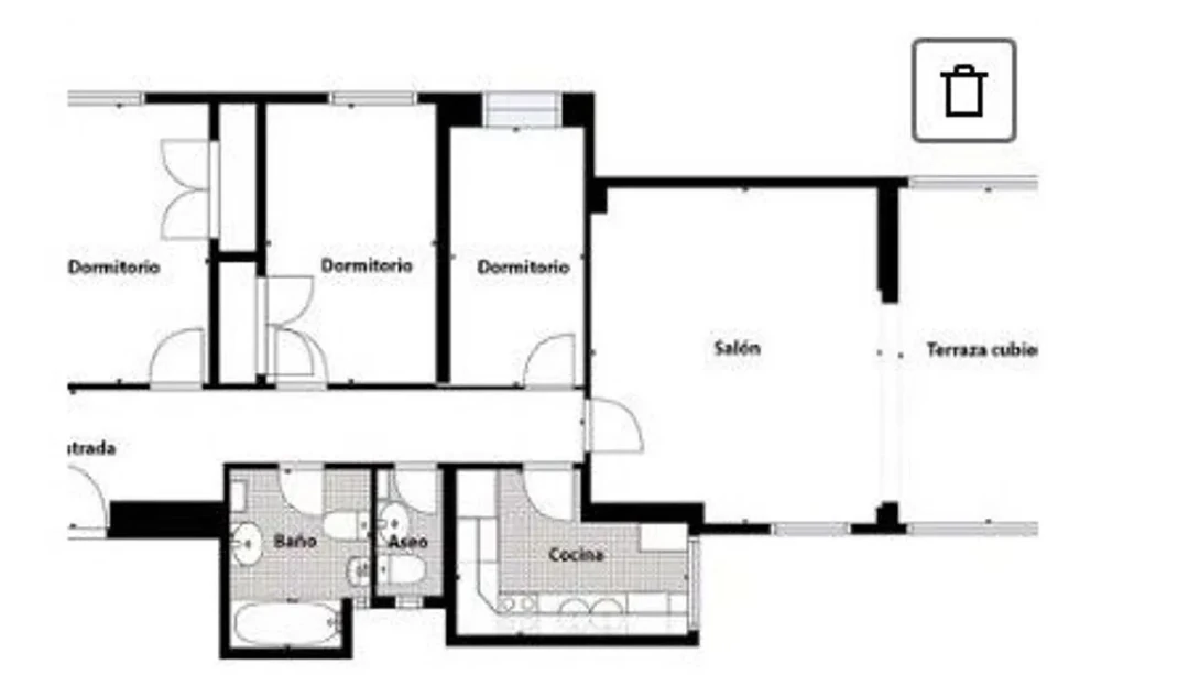 Ruim appartement aan de Derramadorstraat.