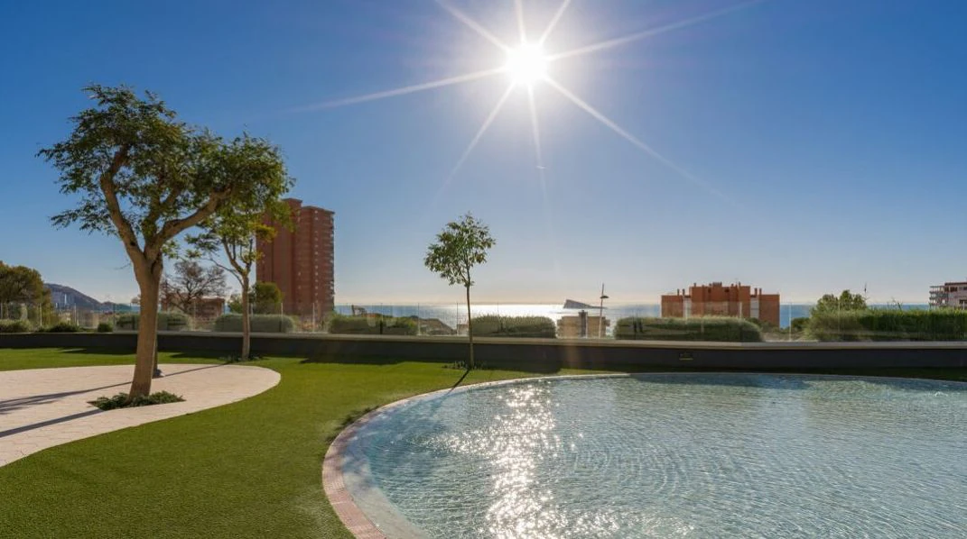 Indrukwekkend appartement met uitzicht op zee, urb Intempo, hoge verdieping