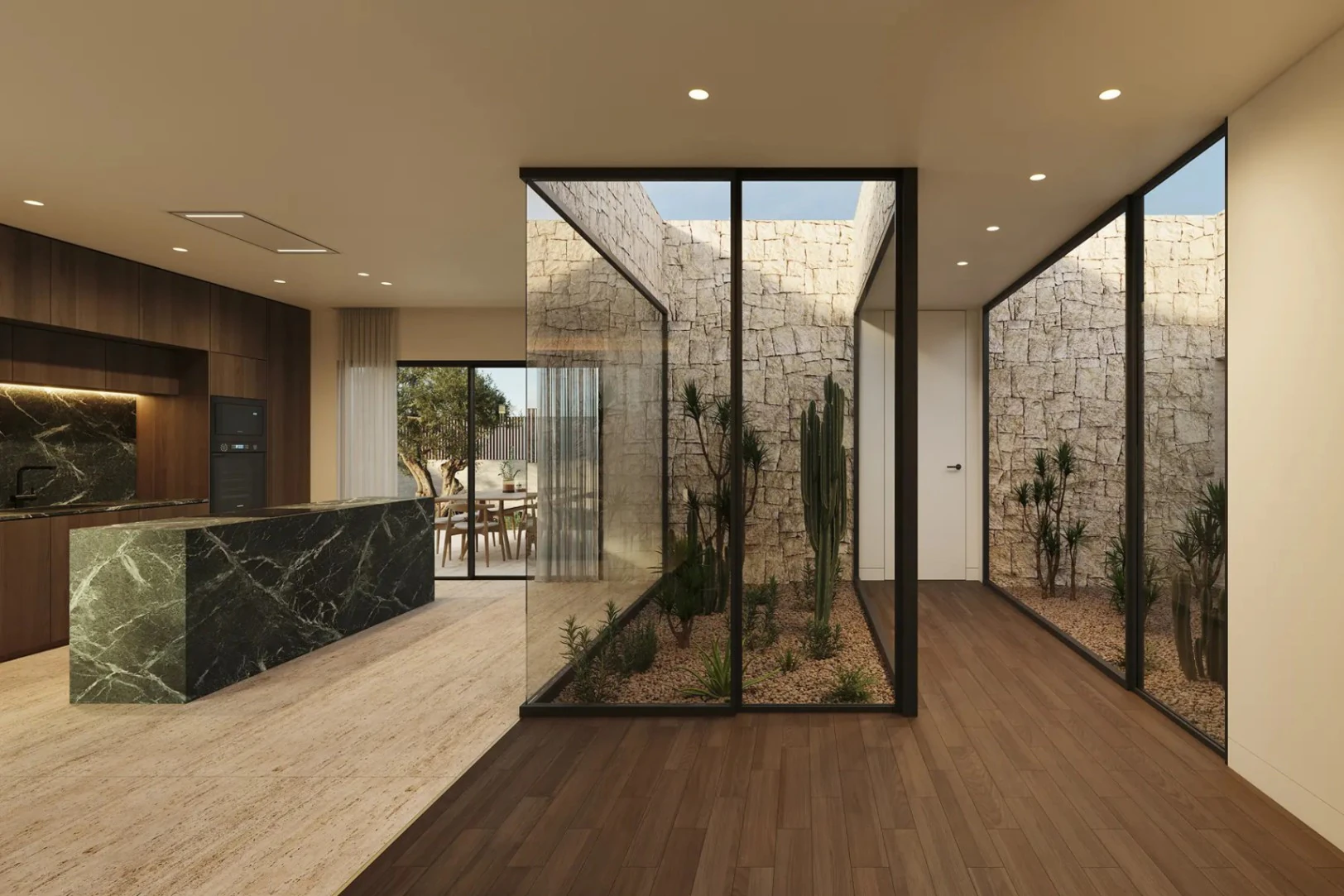 El Campello: Modern semi-vrijstaande woning met tuin en zwembad