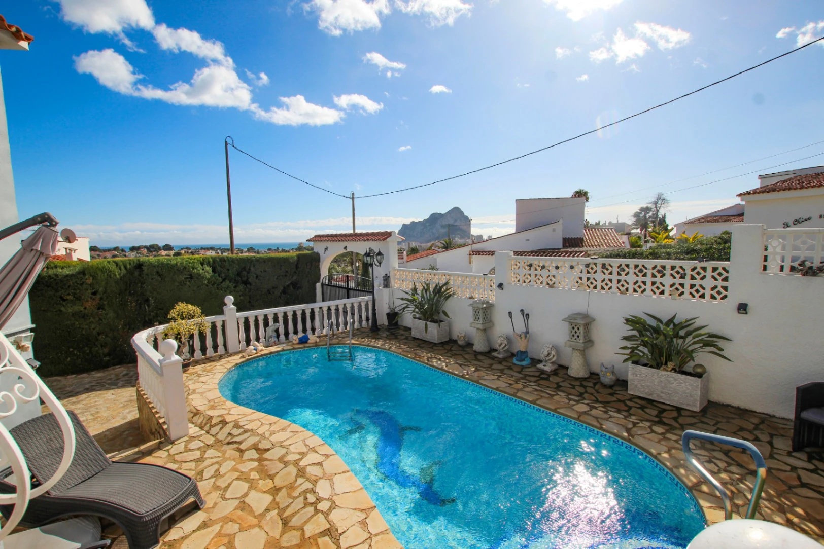 Calpe : Magnifique villa avec vue panoramique sur la mer et le Peñón de Ifach.