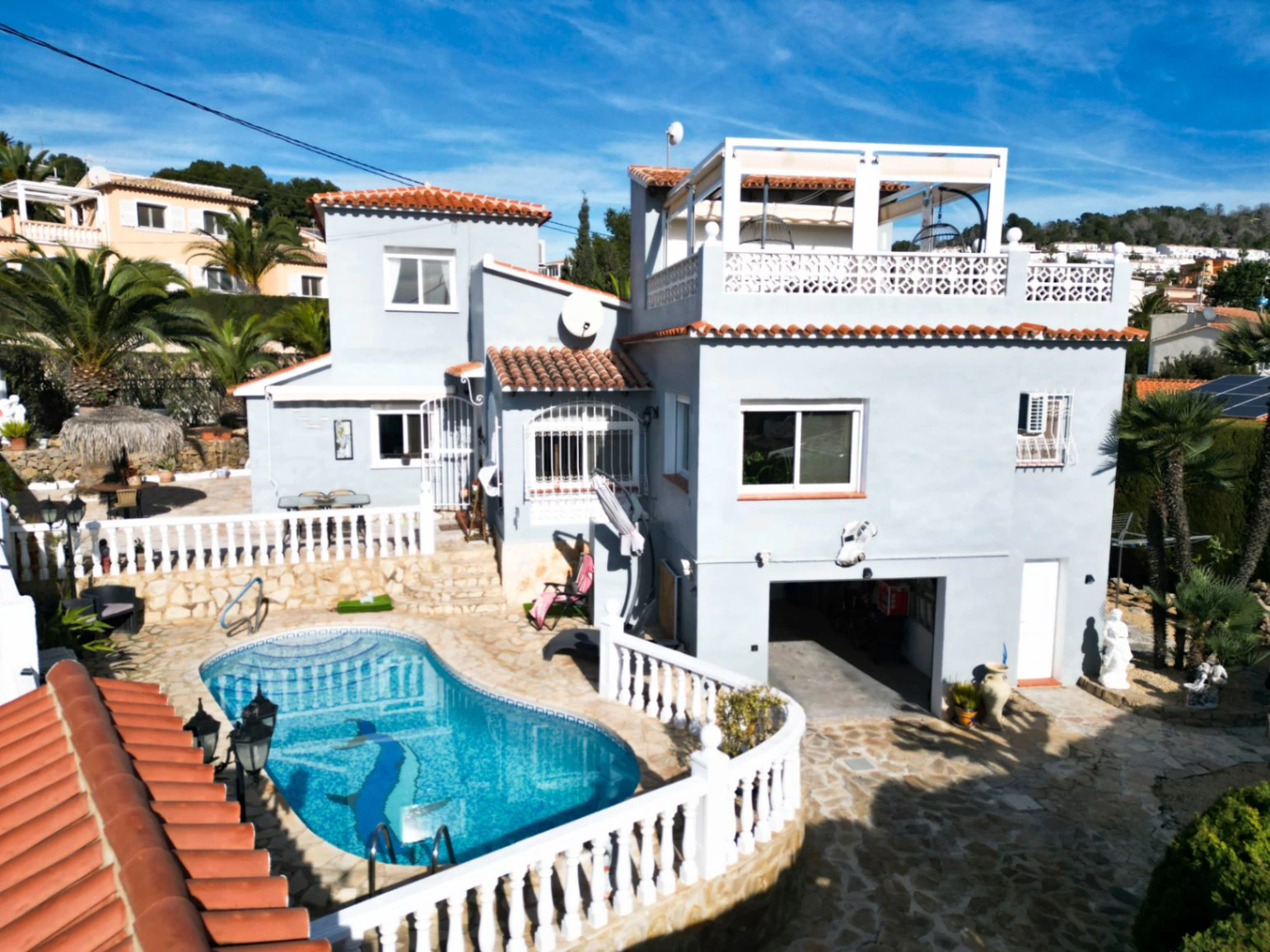 Calpe : Magnifique villa avec vue panoramique sur la mer et le Peñón de Ifach.