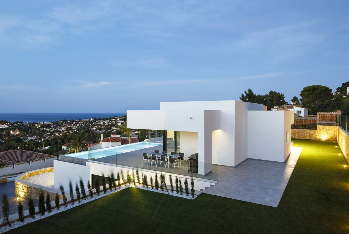 Maison moderne avec vue sur la mer à Denia