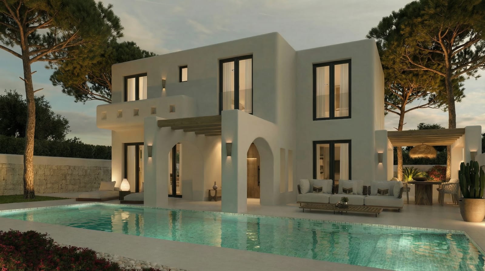 Chalet de obra nueva de 3 dormitorios con piscina