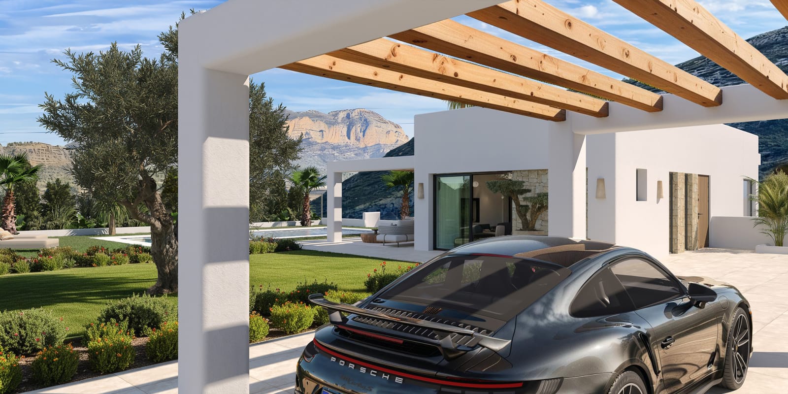 Chalet de obra nueva con 4 dormitorios y 4 baños con sol todo el año