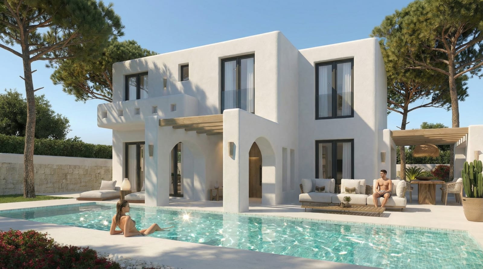 Chalet de obra nueva de 3 dormitorios con piscina