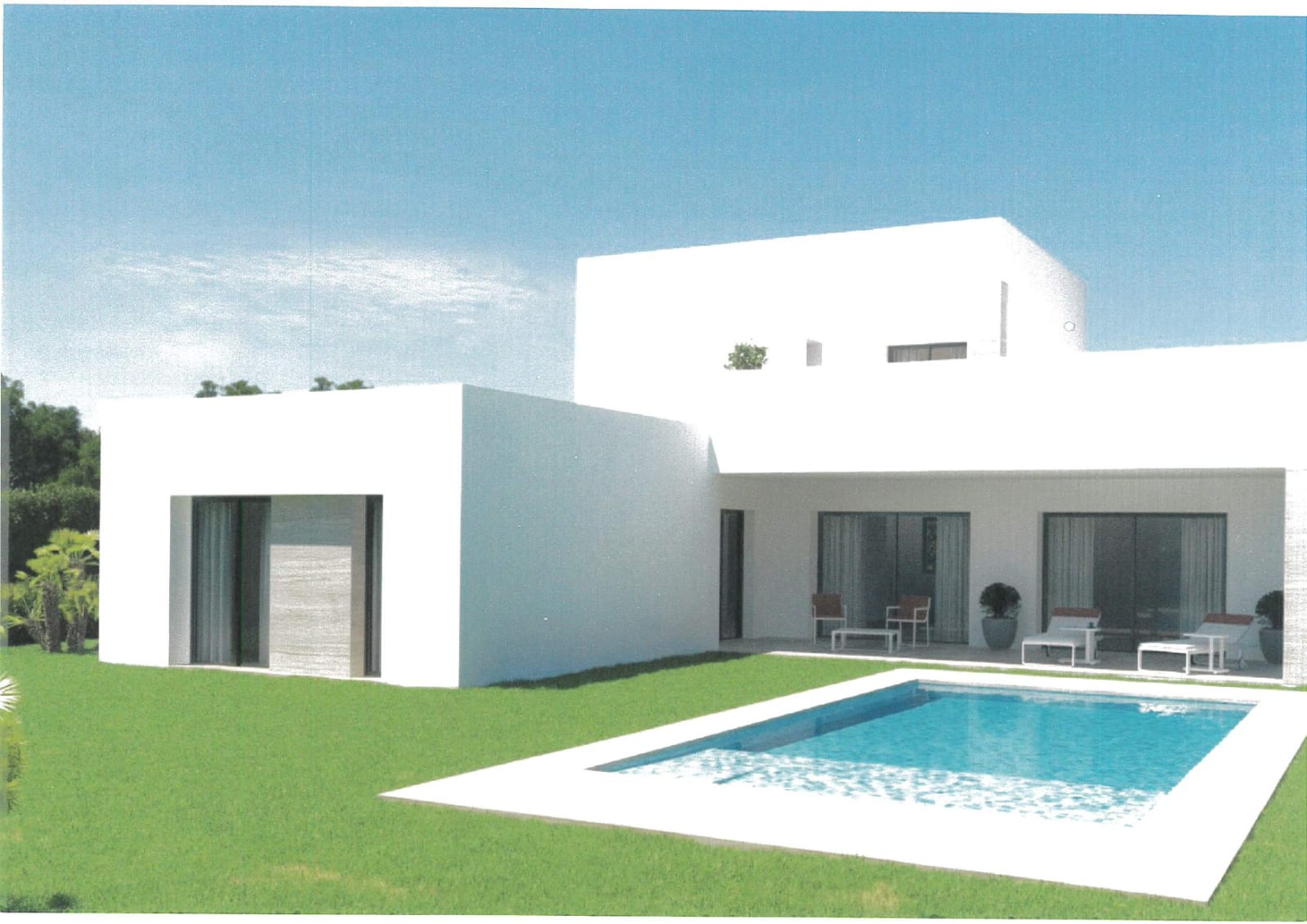 Villa Neuve Moderne avec 3 Chambres, Garage et Piscine près de Denia