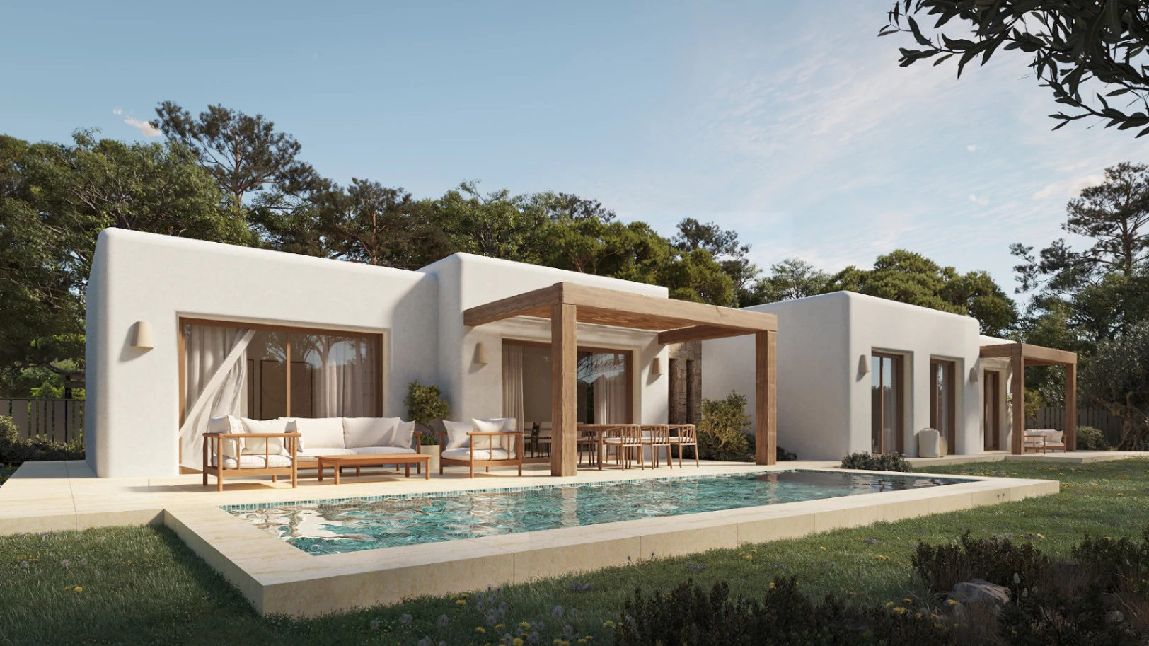 Villa estilo estilo ibicenco-mediterráneo en venta en Benissa |Fustera