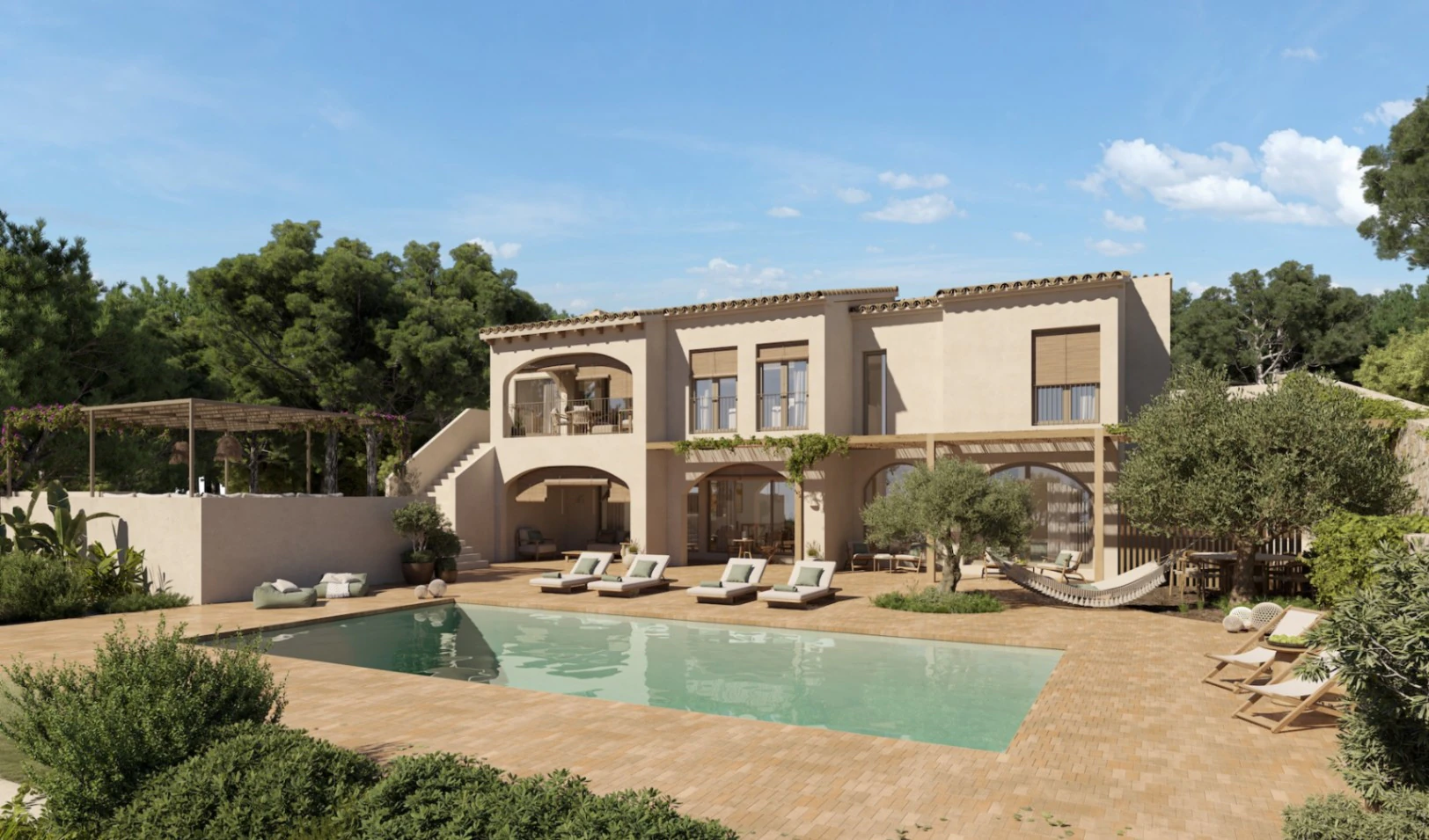 Villa mediterránea reformada con vistas al mar en venta en Benissa |Fustera
