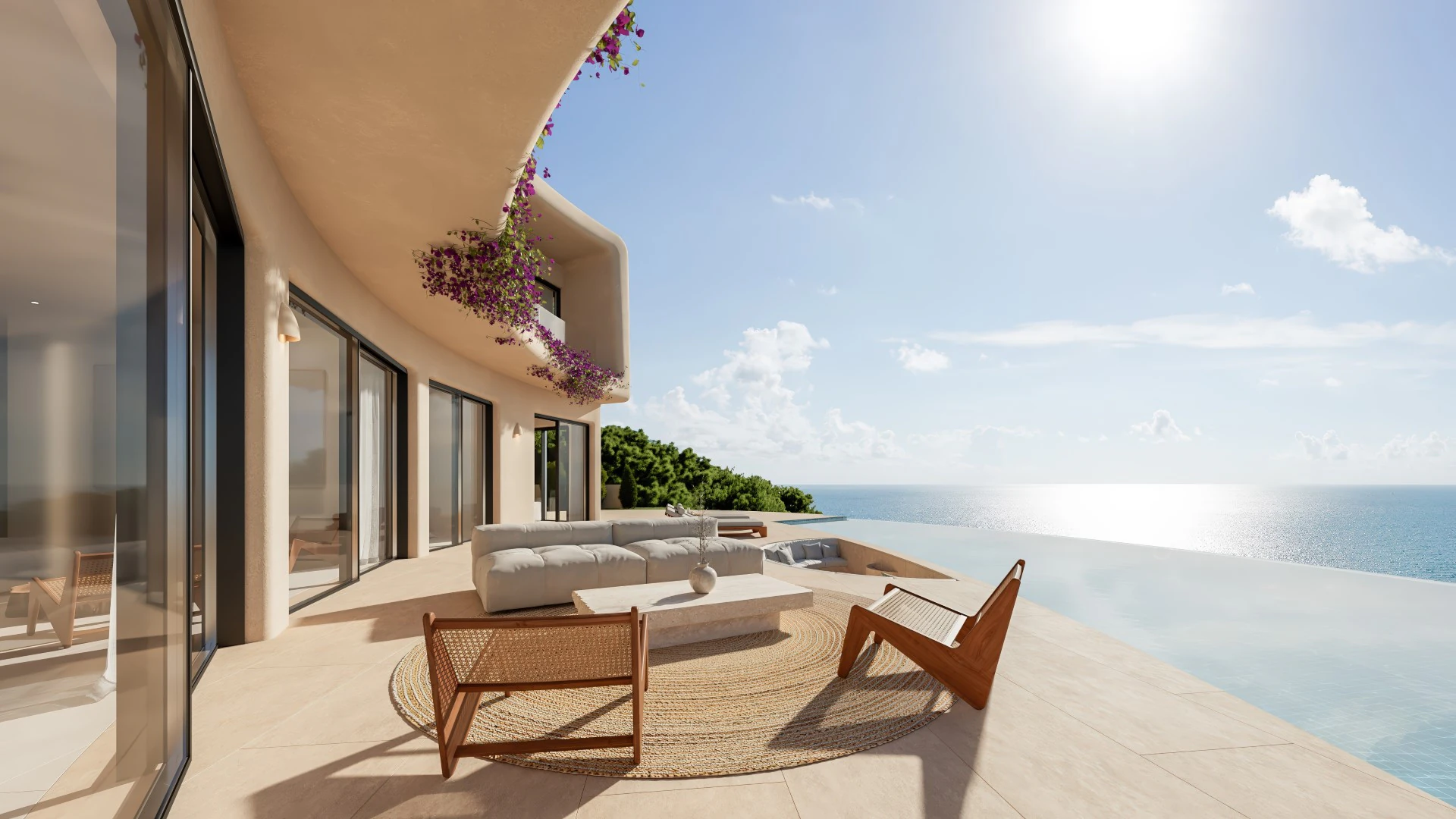 Villa Estilo ibicenco con vistas al mar en Ambolo Jávea