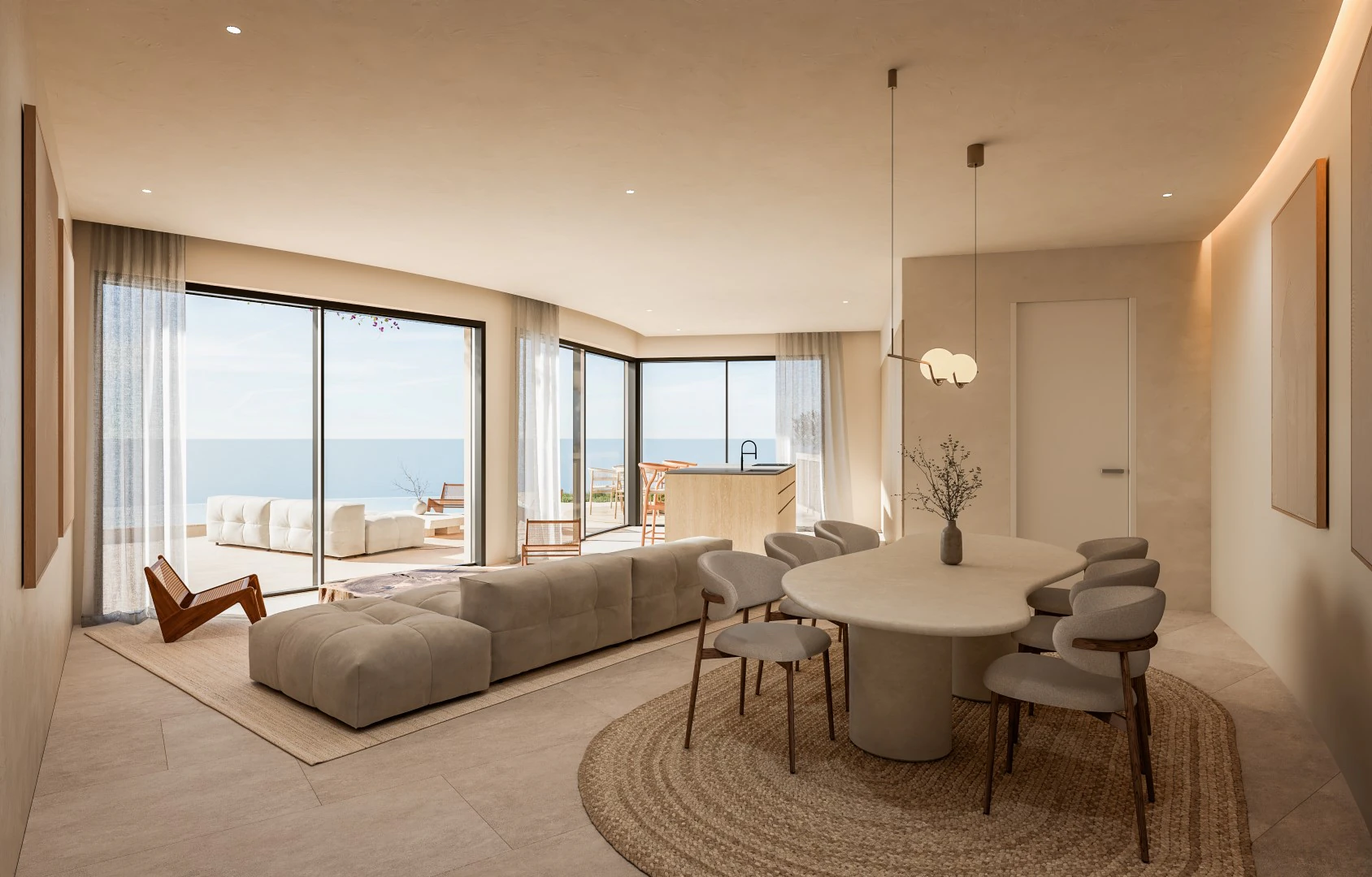 Villa Estilo ibicenco con vistas al mar en Ambolo Jávea