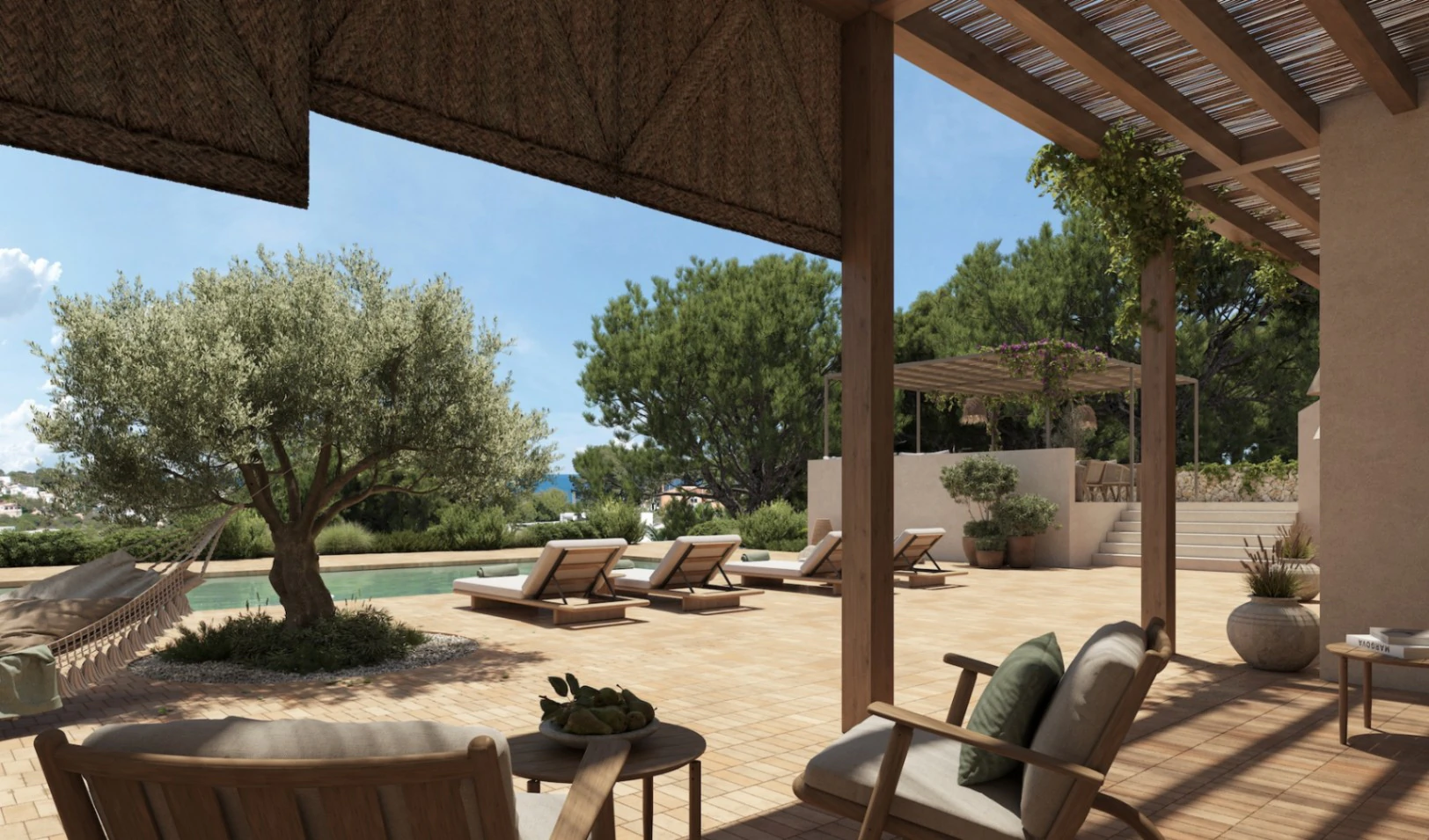 Villa mediterránea reformada con vistas al mar en venta en Benissa |Fustera