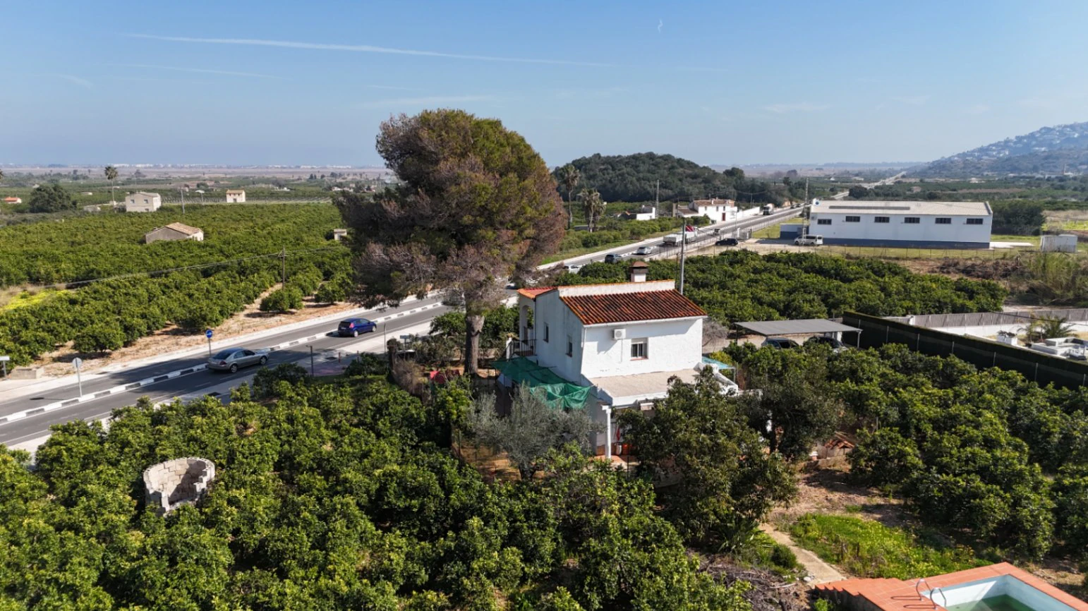 Casa de campo con 2 viviendas y vistas al mar en Pego