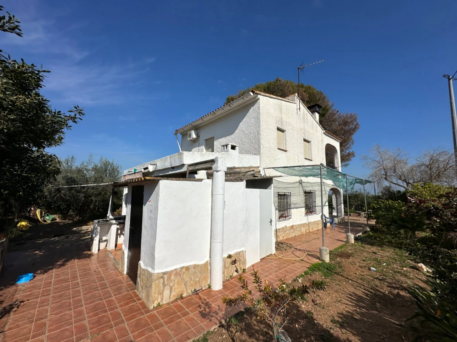 Casa de campo con 2 viviendas y vistas al mar en Pego