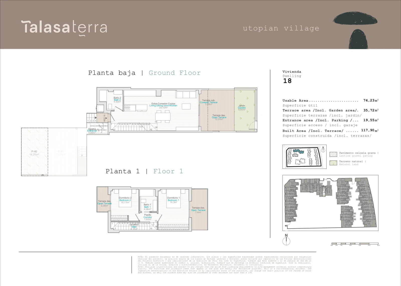 Newly built terraced house in El Vergel near the sea