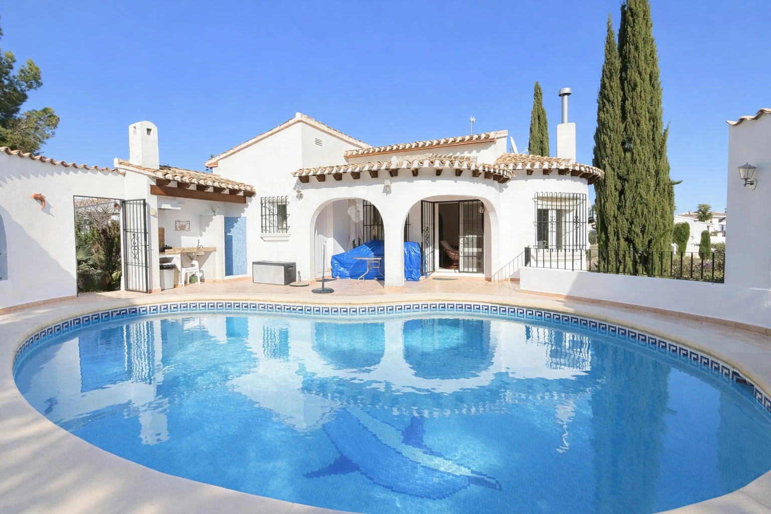 Single Storey Sunny House on Monte Pego with Pool and Terrace