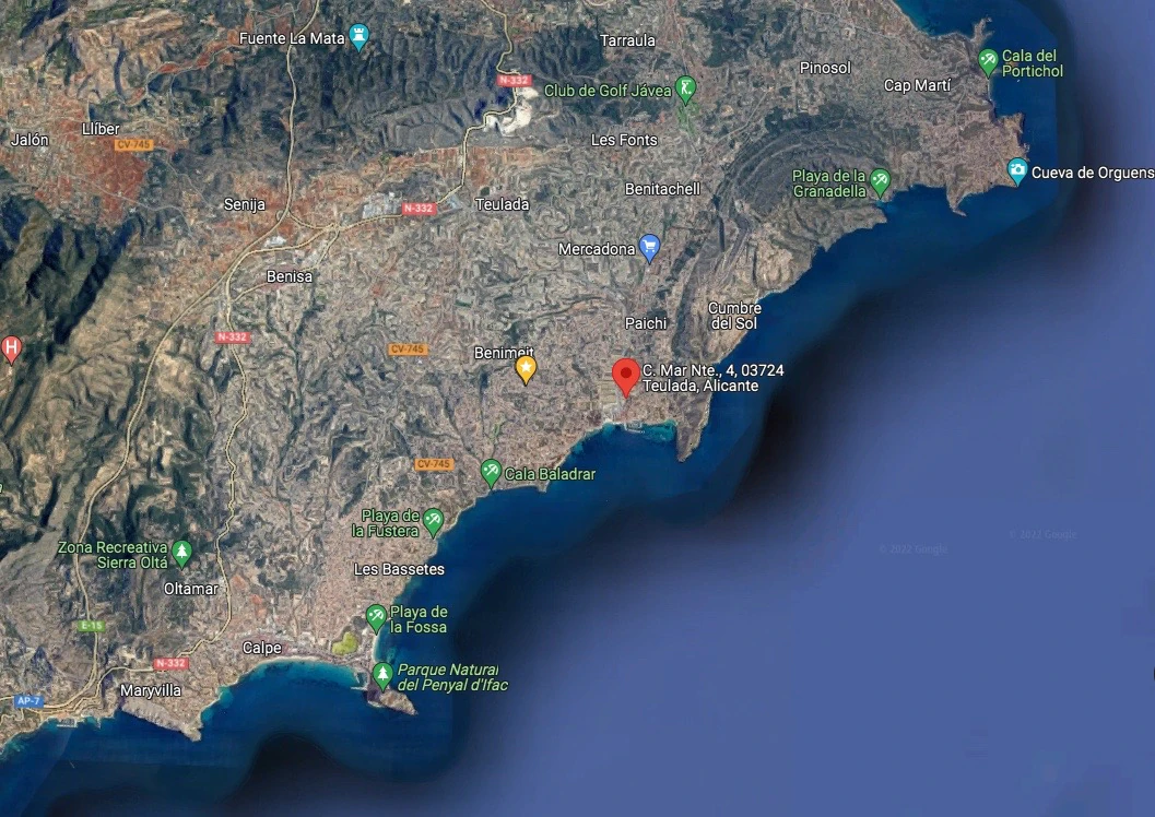 Grundstück zu verkaufen in Costera del Mar, Moraira, Alicante