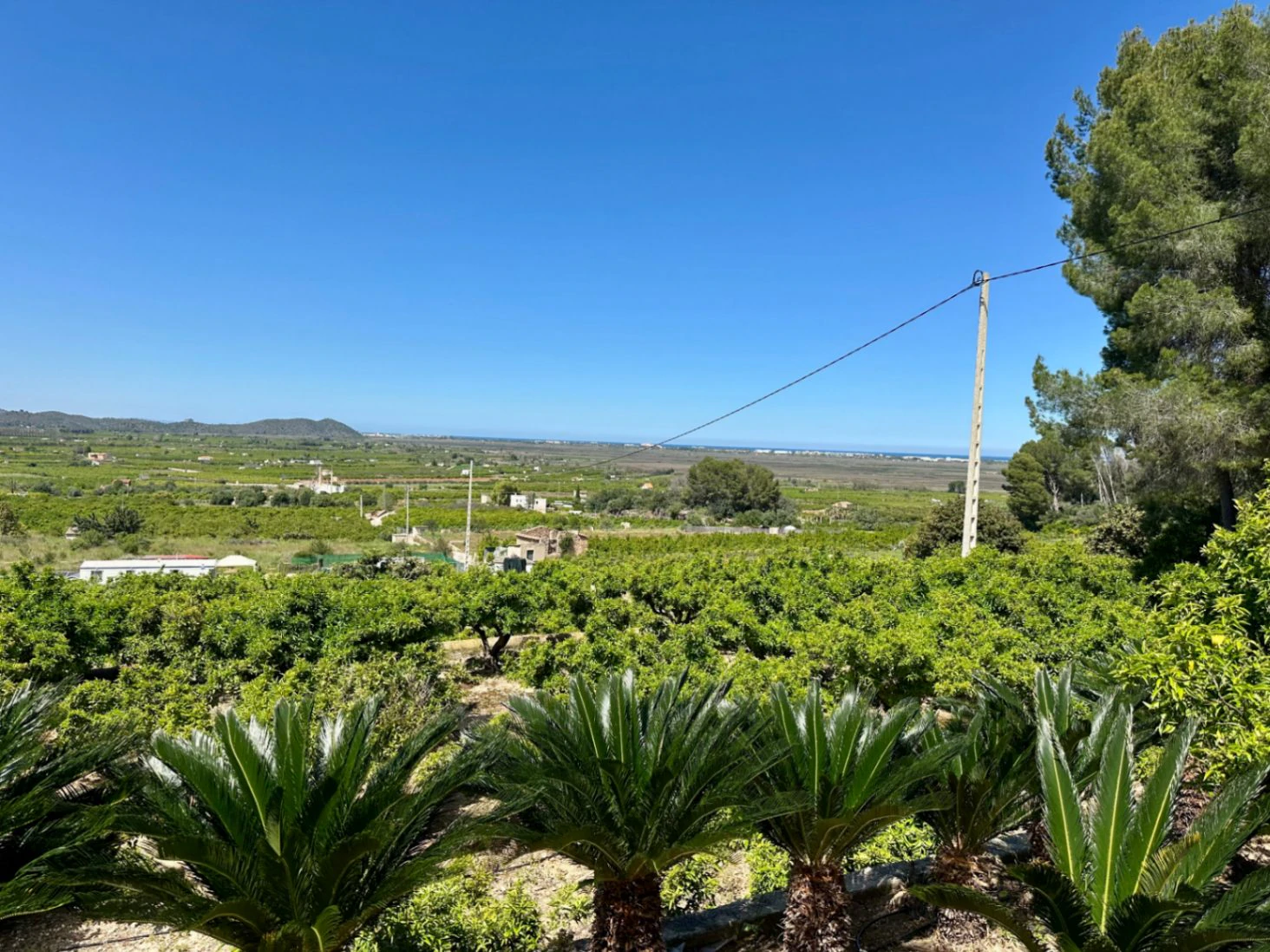 Encanto rural con vistas al mar y al valle de Pego