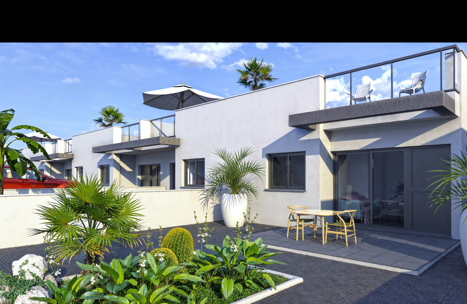 Moderna vivienda adosada en esquina con 3 dormitorios y acabados de alta calidad