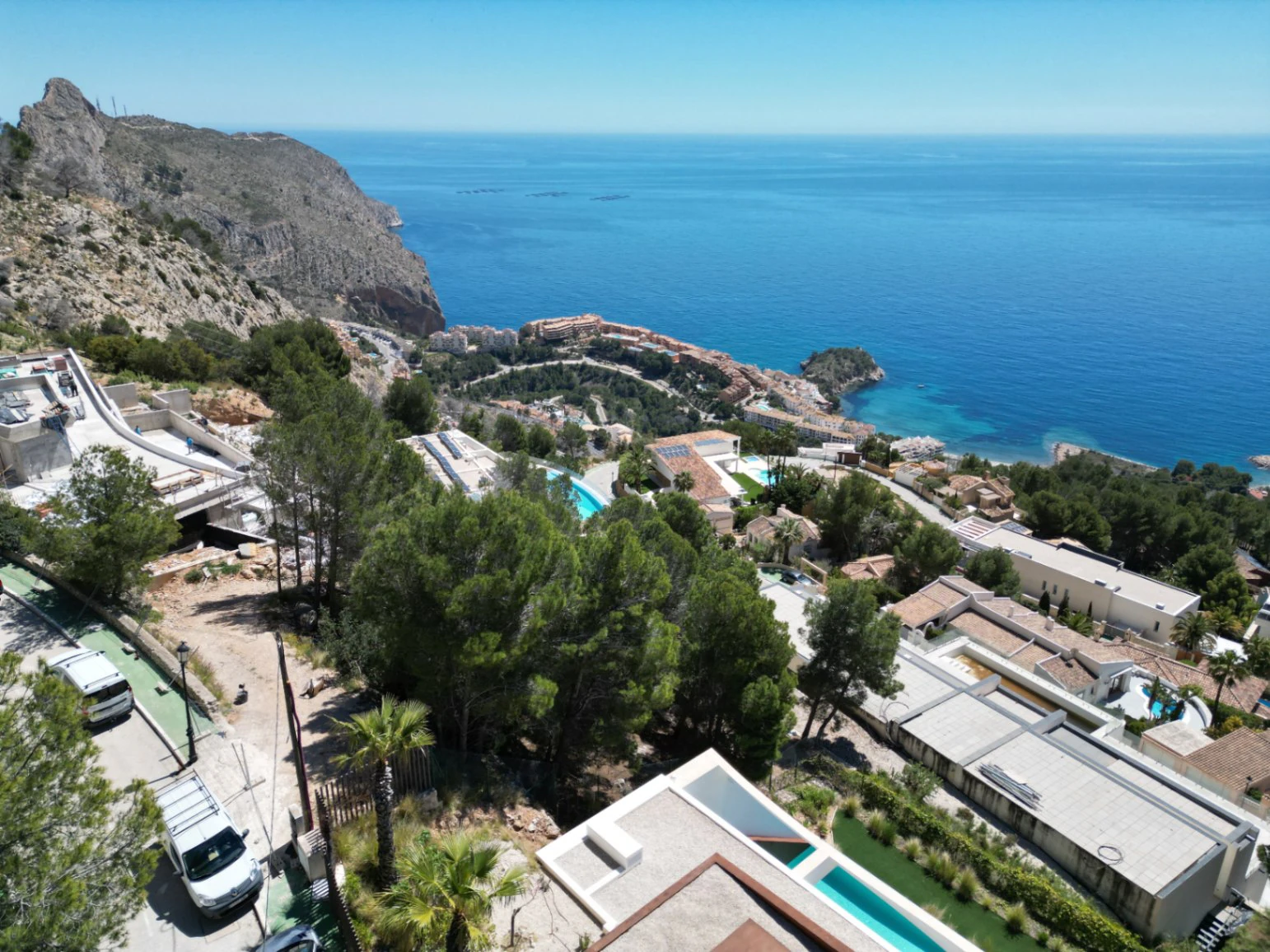 Außergewöhnliches Grundstück mit Panoramablick auf das Meer und die Berge – Altea Hills, Costa Blanca