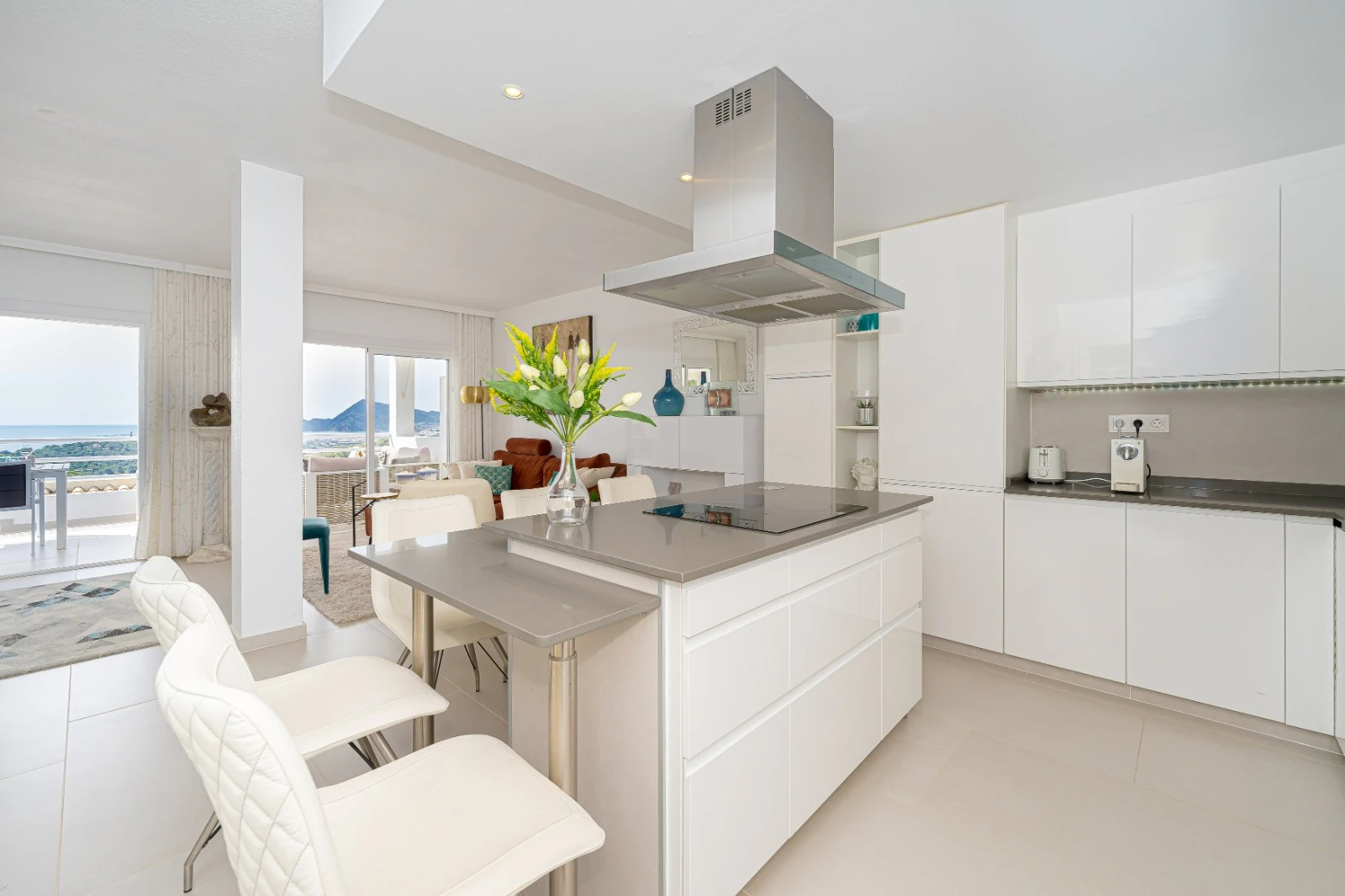 Duplex Apartment for Sale Next to the Golf Course in Altea la Vella – Sea and Golf Course Views, North Costa Blanca